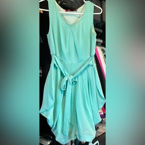 Akira Chicago red label teal colored dress